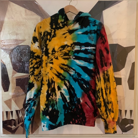 Karmagawa Other - Karmagawa tie dye hoodie hooded sweater colourful